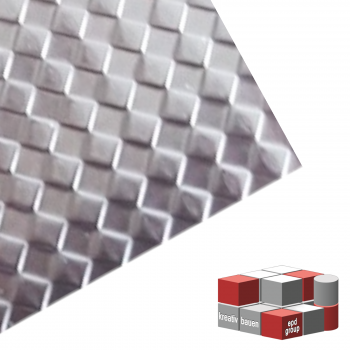 Edelstahl Raute - Strukturblech Edelstahlplatte 0,8mm Stark